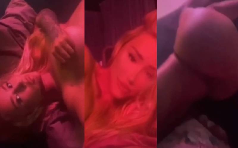 Iggy Azalea Show Of Pussy Pink On Bed