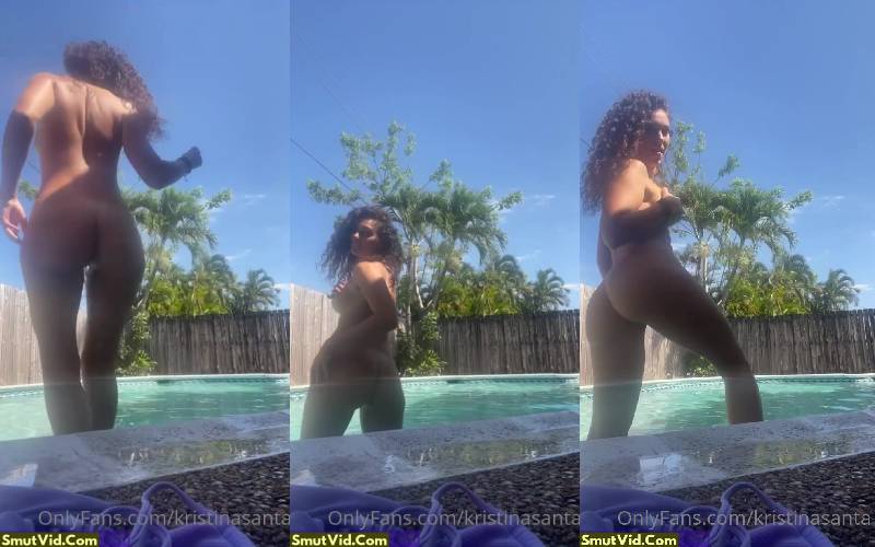 Kristina Santa Onlyfans Leaked Video Nude in Pool