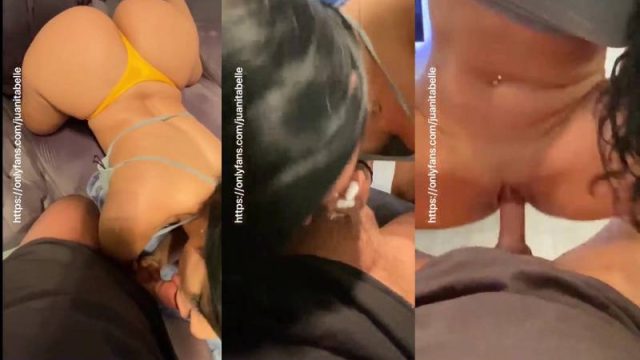 Juanita Belle Thrilled Hottie Sucking A Dick And Riding On The Couch OnlyFans Video