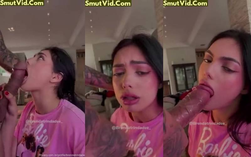 Brenda Trindade cock and swallowing a lot of milk