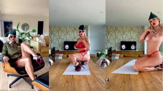 Lauren Compton Nude Tease in Sexy Red Lingerie Onlyfans Video