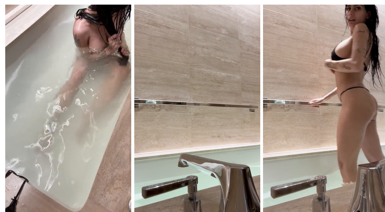 Mia Khalifa Taking A Bath Video