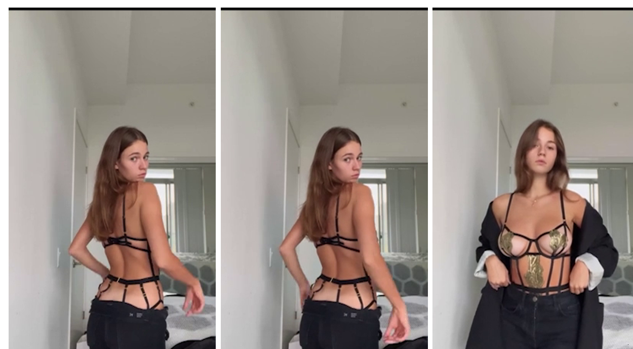 Anna Malygon naughty striptease